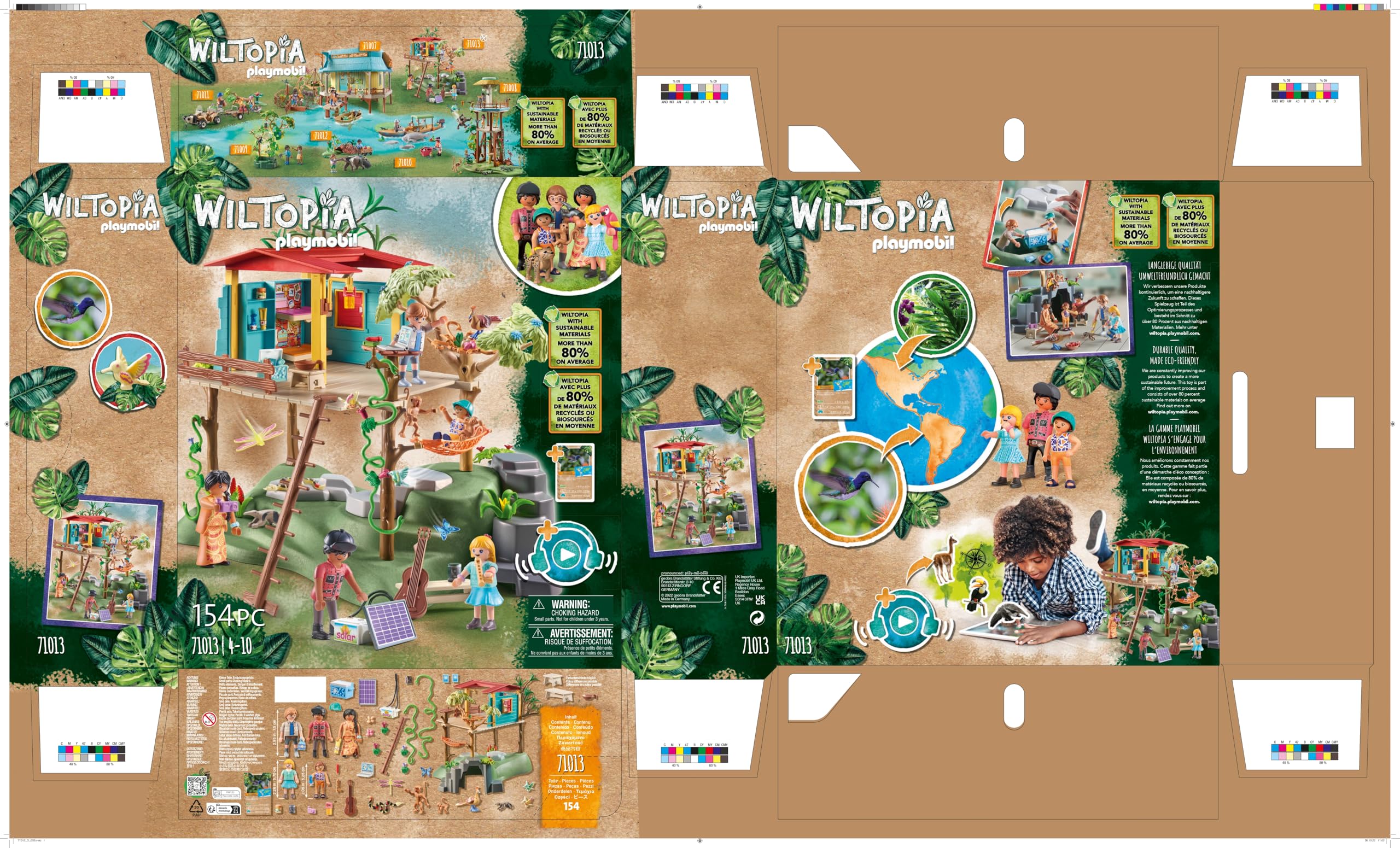 Playmobil Wiltopia 71013 casa albero amazzonica animali 154 pezzi