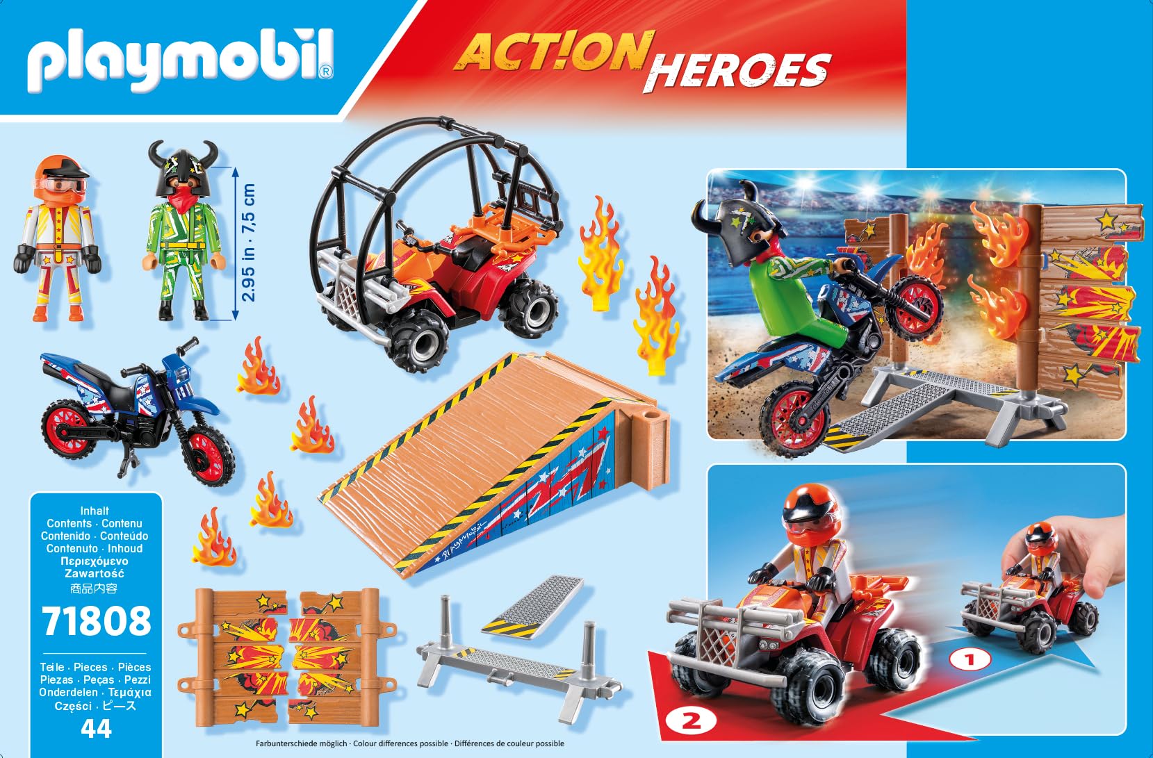 Playmobil Sports 71808 Stunt Show Rampa Auto dai 4 Anni