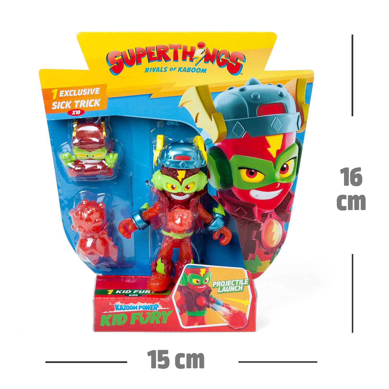 Superthings Kazoom Kids Kid Fury action figure con proiettile