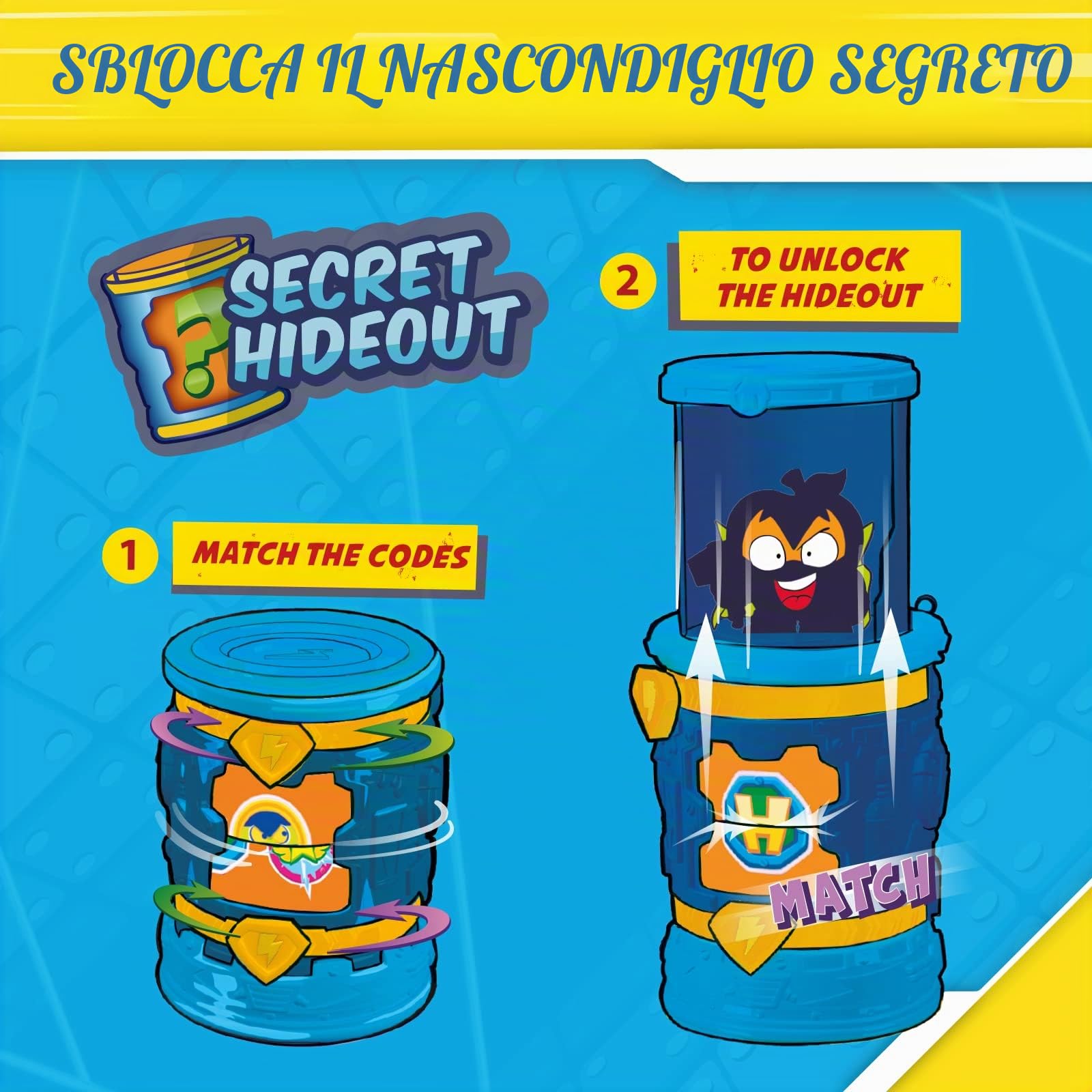 Superthings Secret Spies Hideouts nascondigli collezione 8 bustine