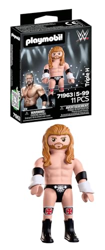PLAYMOBIL WWE 71963 Triple H superstar con base