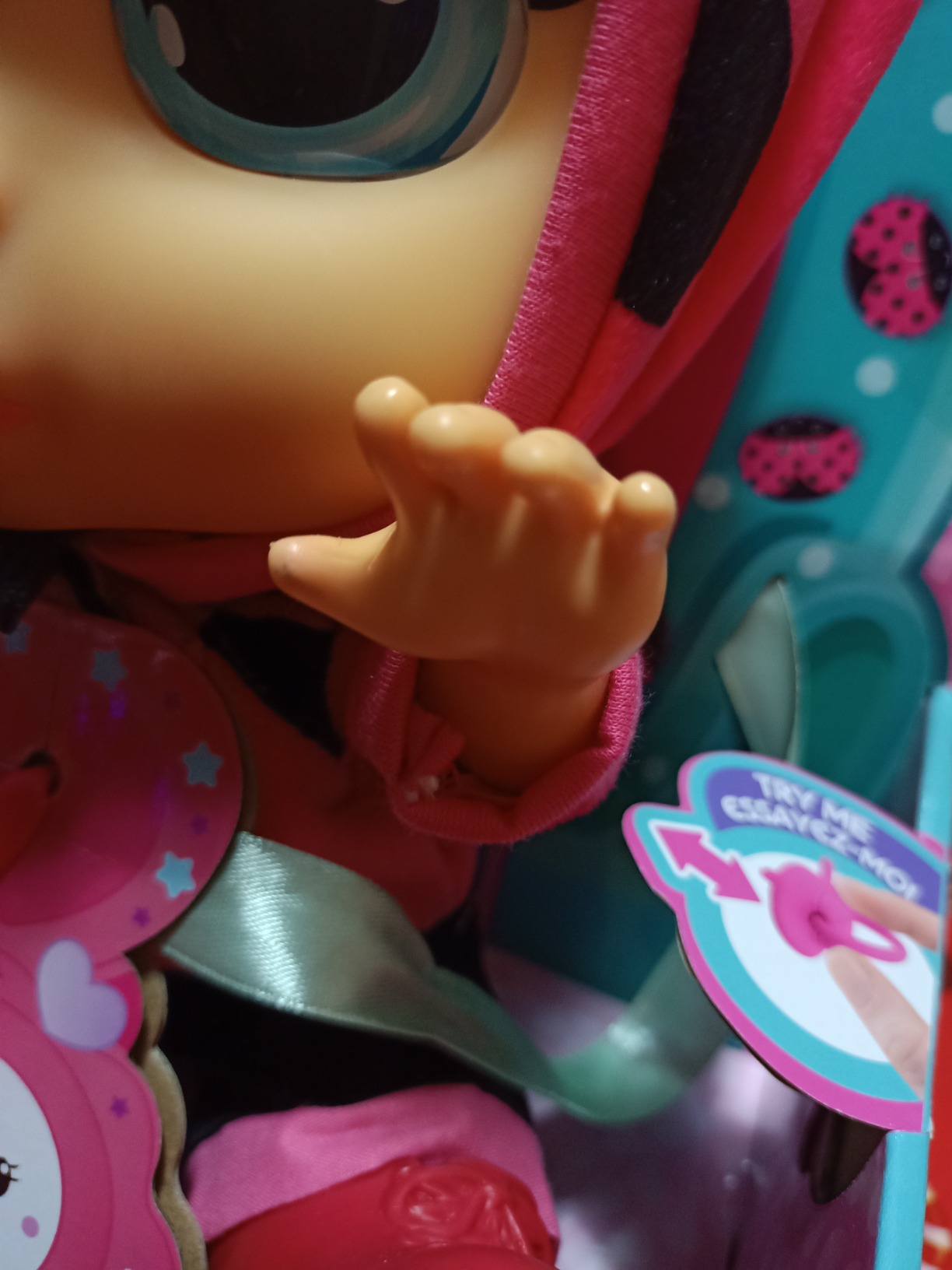 Imc Toys Cry Babies Dressy Lady bambola coccinella capelli rosa