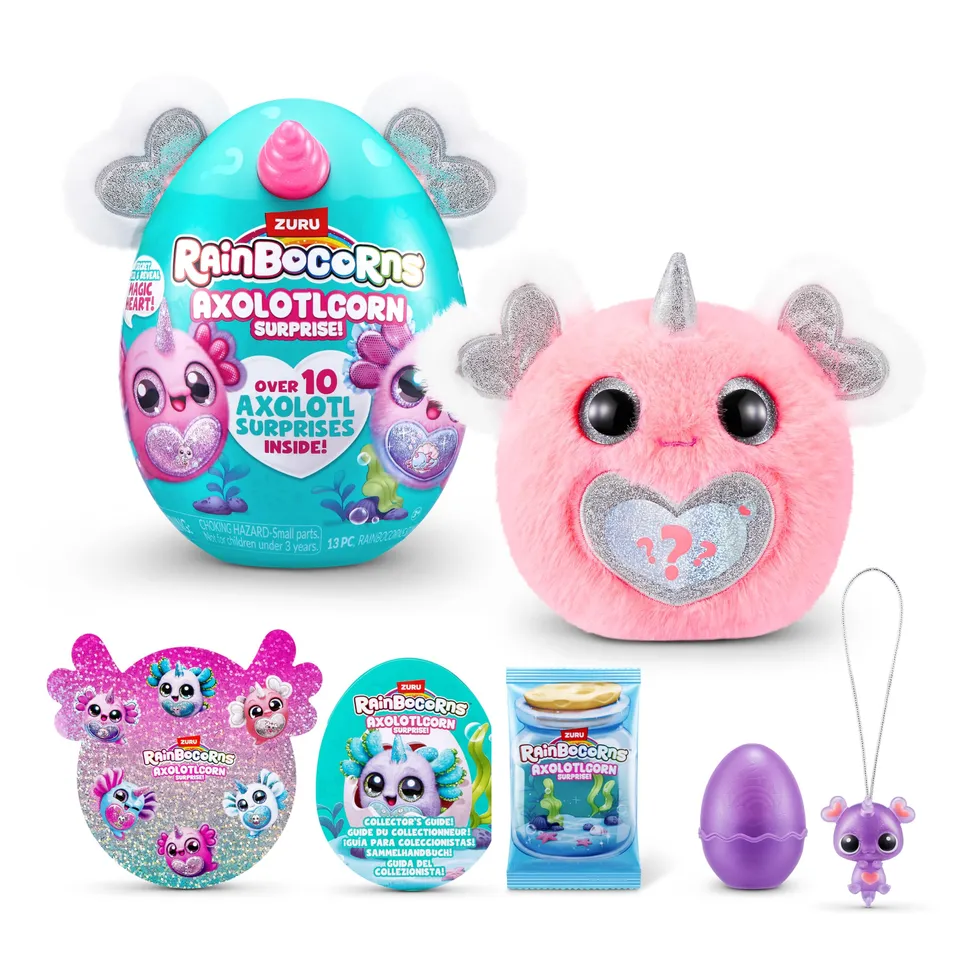Rainbocorns Axolotlcorn Surprise Peluche Flowy con Sorprese
