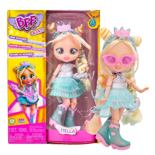 BFF by Cry Babies S3 Stella Bambola Fashion 20 cm Chitarra