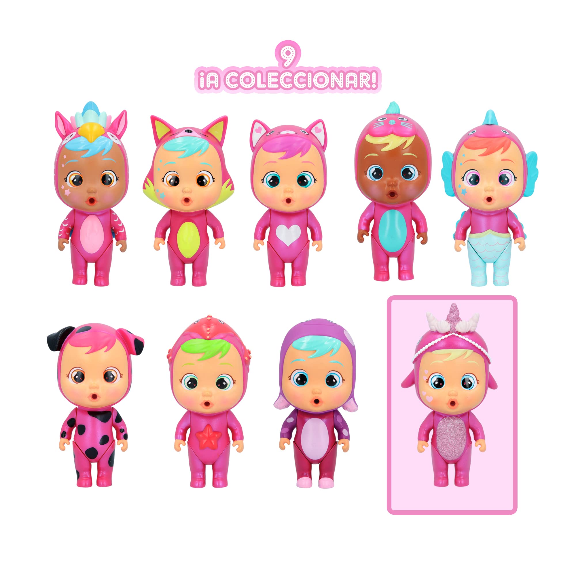 Cry Babies Magic Tears mini bambola rosa lacrime vere