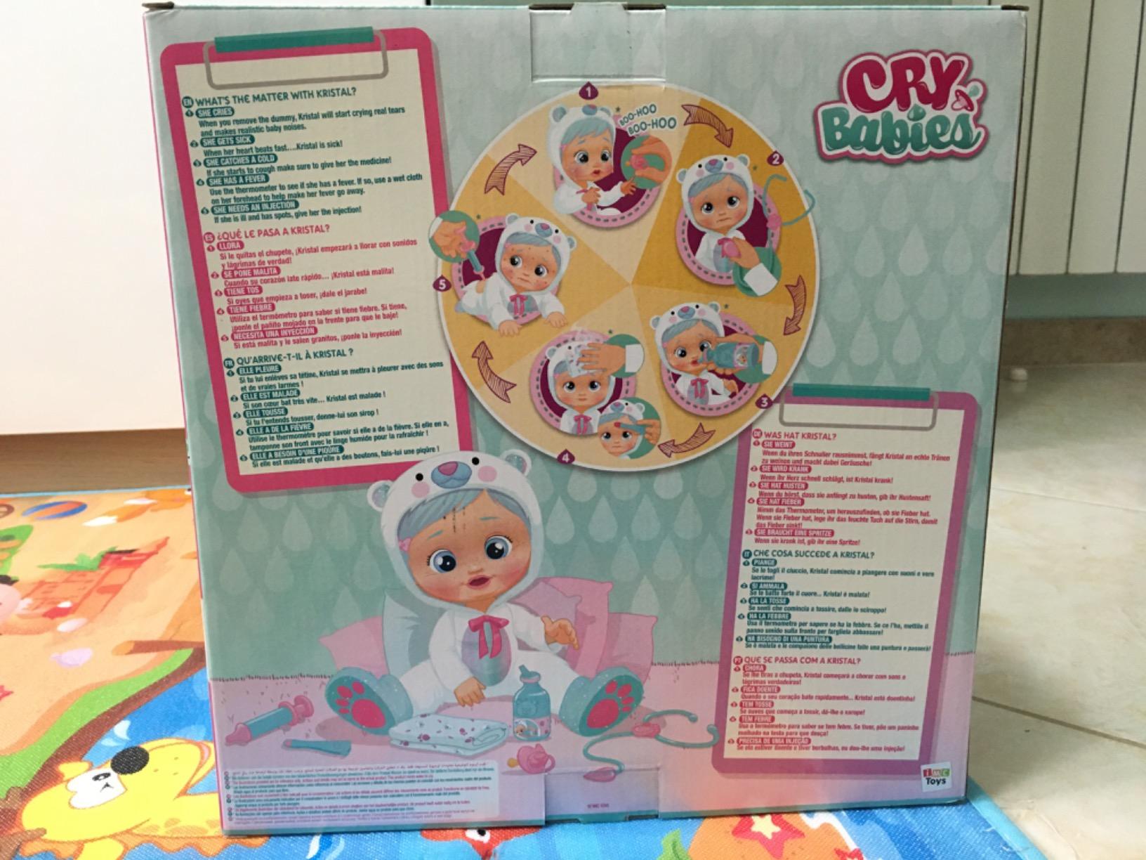 Cry Babies Magic Tears Kristal Malatina bambola interattiva