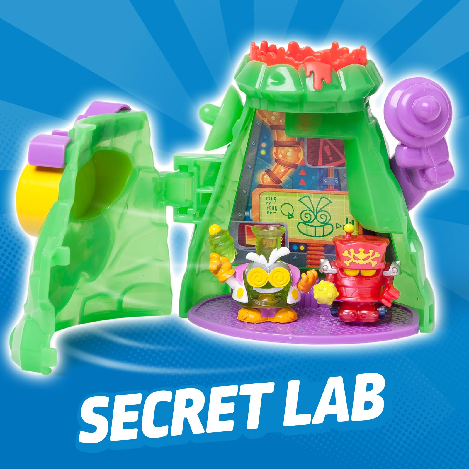 Superthings Kazoom Power Base Professor K playset vulcano