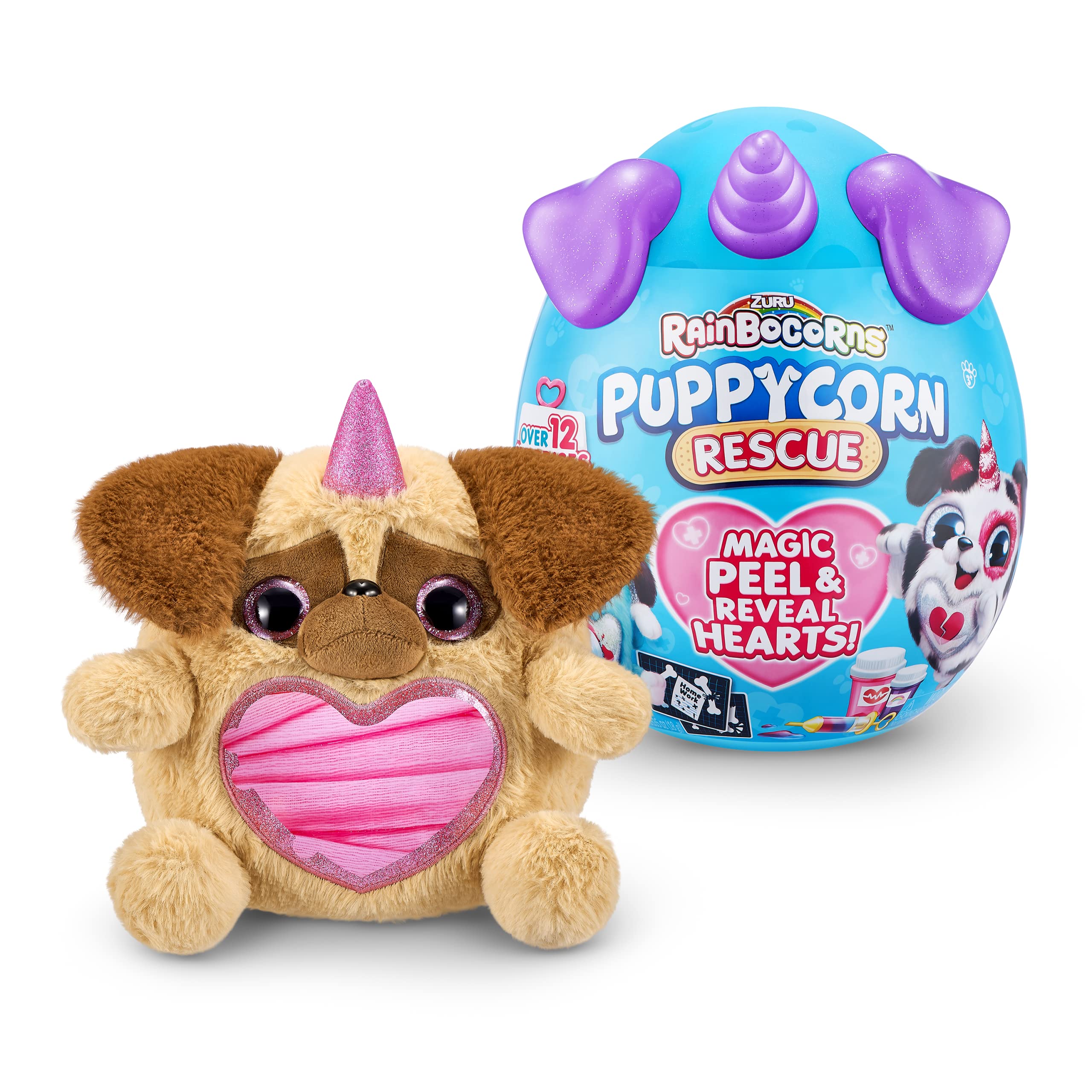 Rainbocorns Puppycorn Rescue peluche sorpresa uovo 12 sorprese