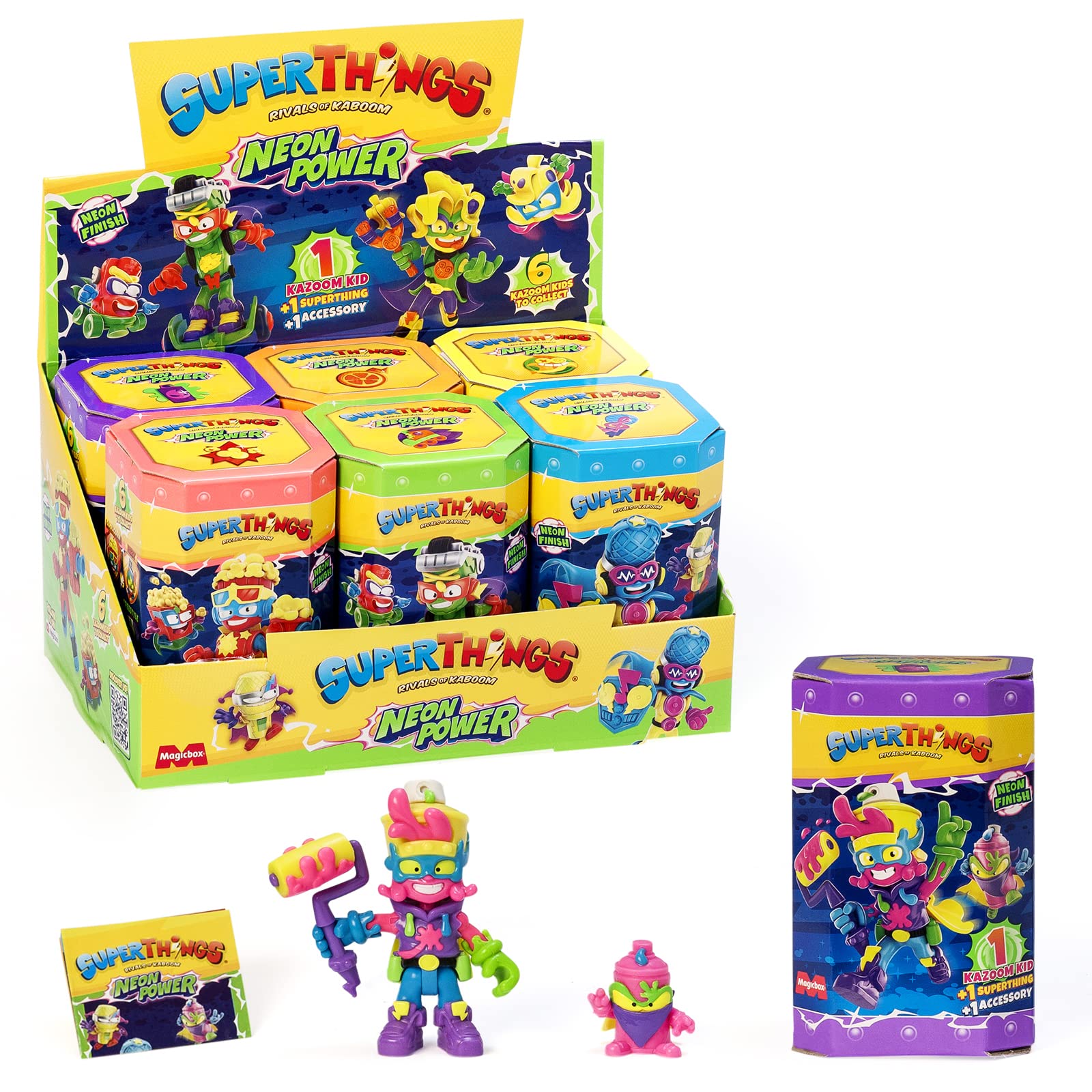 Superthings Kazoom Kids Neon Power Kazoom Kid personaggio neon