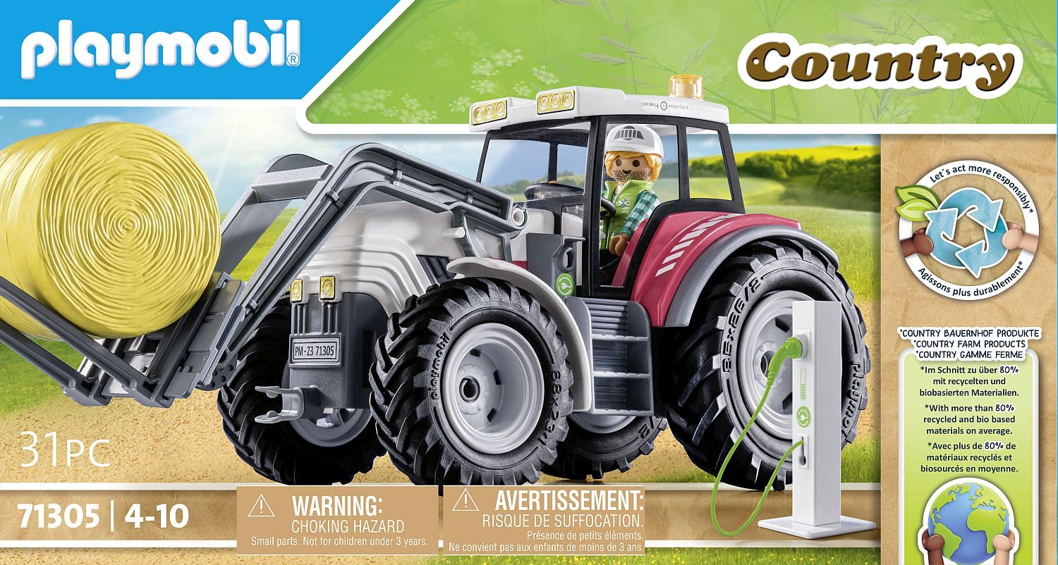 PLAYMOBIL Country 71305 Trattore Grande Giocattolo Elettrico