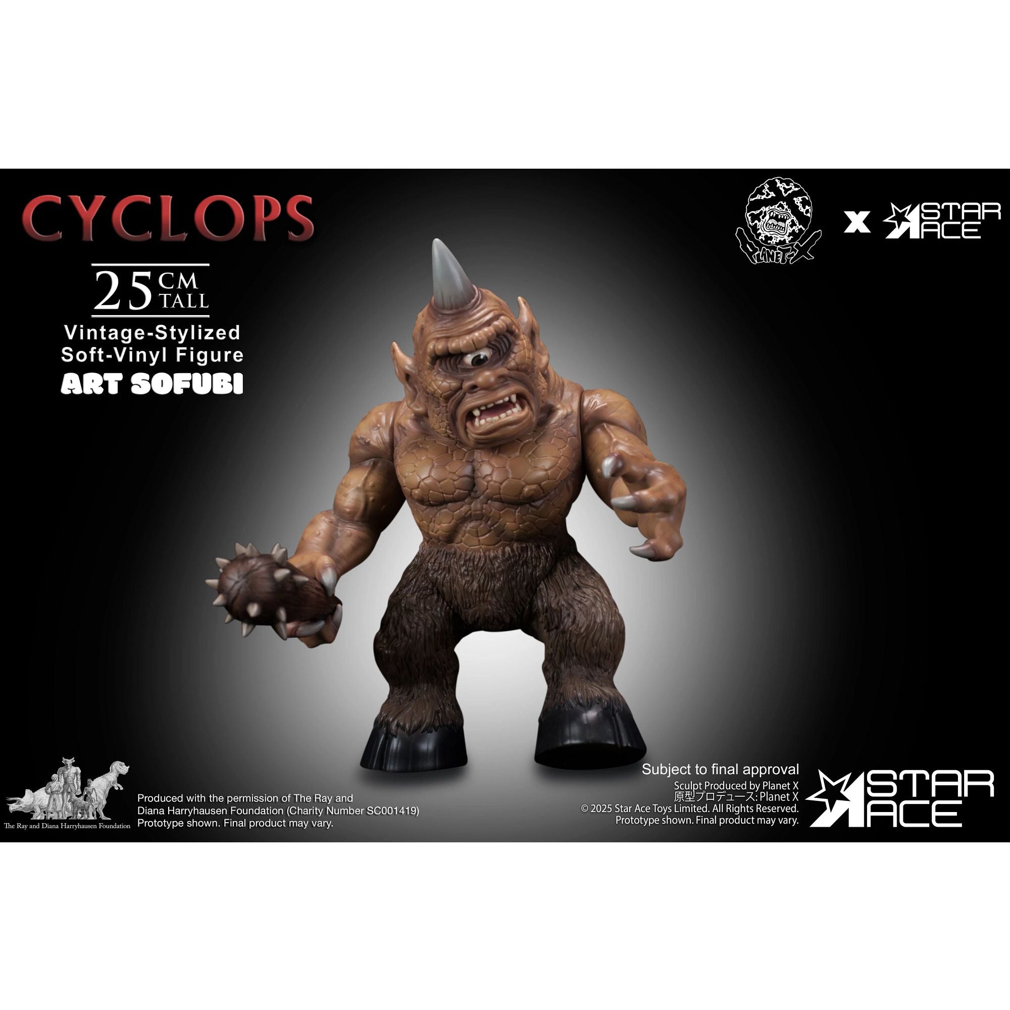 Star Ace Vintage Cyclops statua vinile Harryhausen