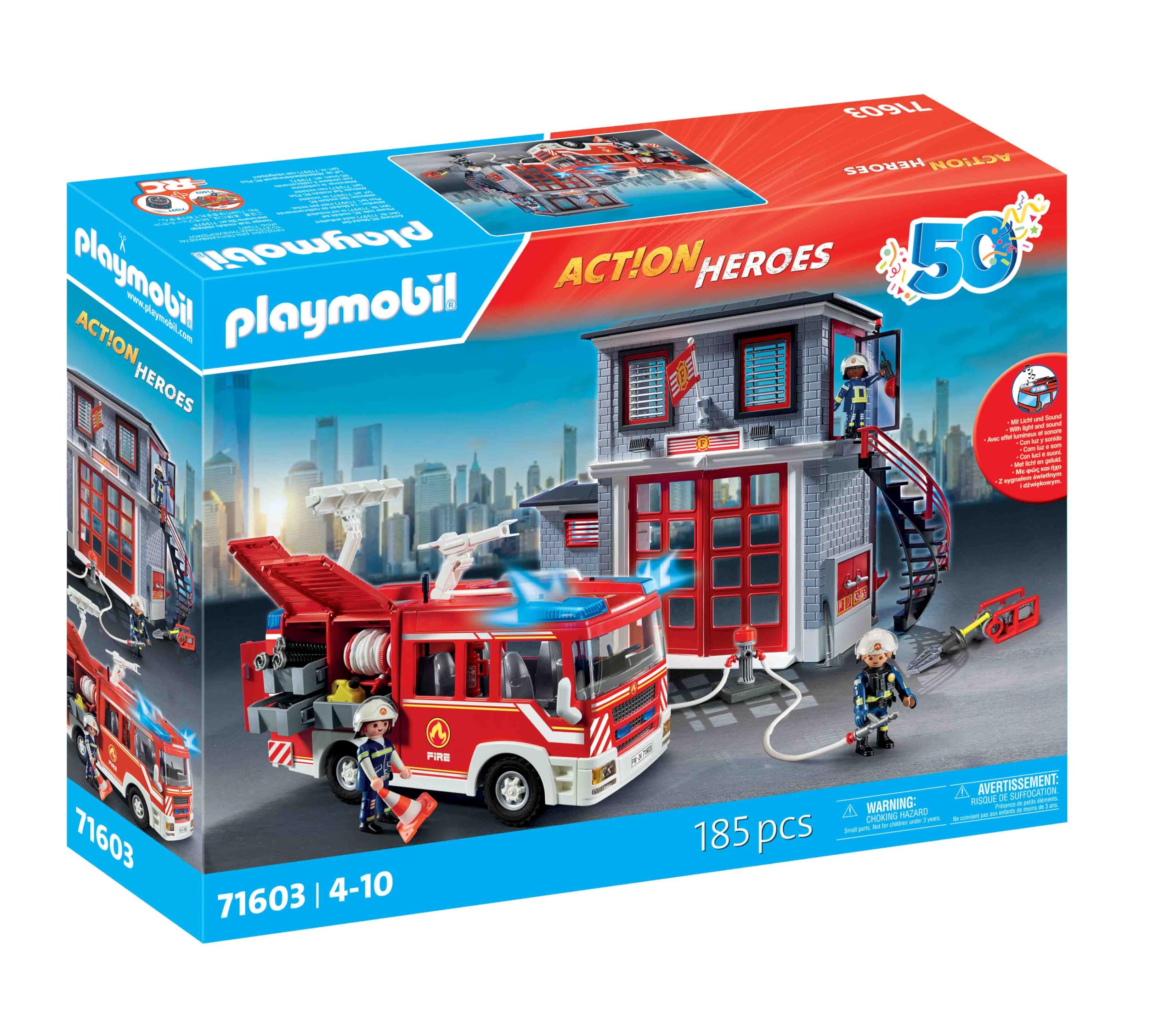 Playmobil Action Heroes 71603 Mega Set Vigili del Fuoco