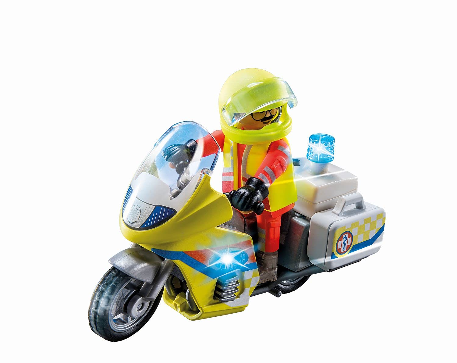 PLAYMOBIL City Life 71205 soccorritore con moto 20 pezzi luce