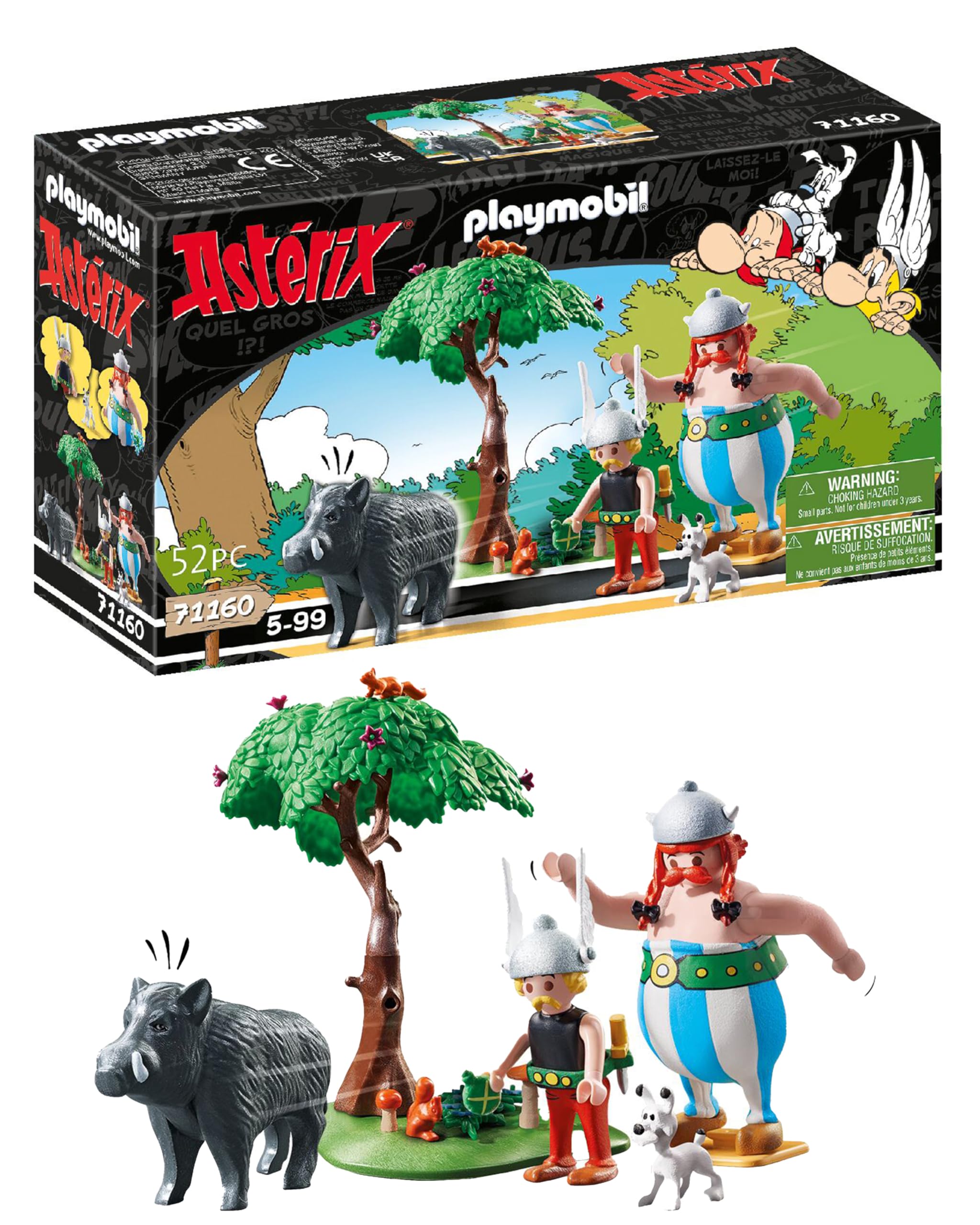 Playmobil Asterix 71160 playset Caccia al Cinghiale 52 pezzi