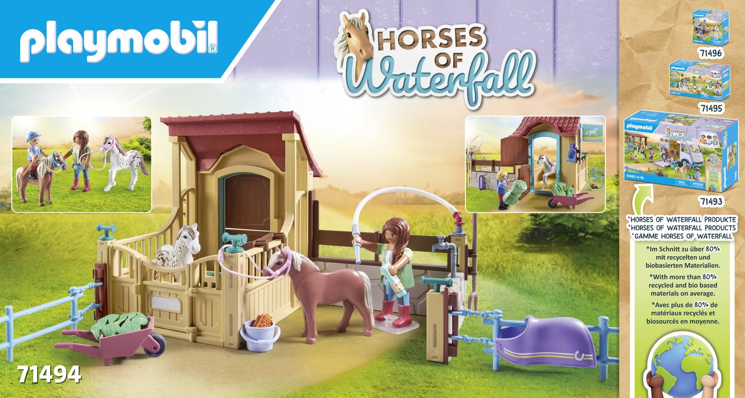 PLAYMOBIL Horses of Waterfall 71494 scuderia maneggio 100 pezzi 4 anni