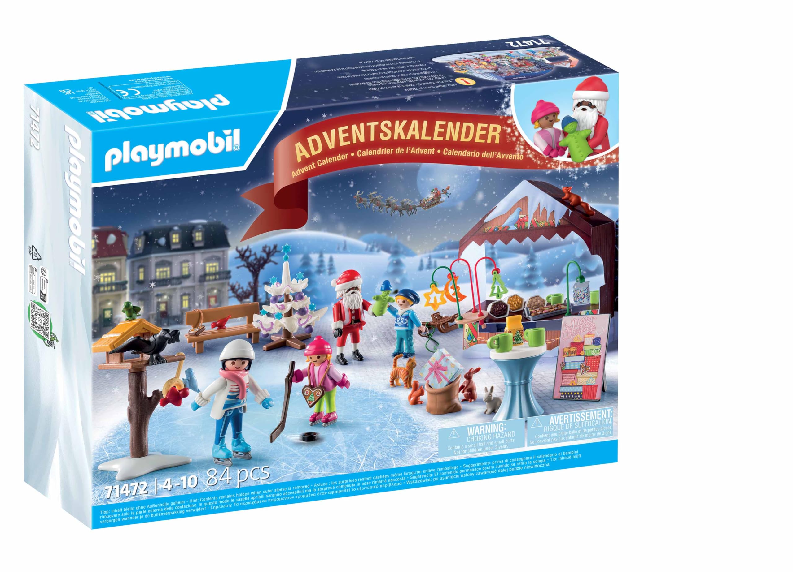 PLAYMOBIL Christmas 71472 Calendario Avvento mercatini