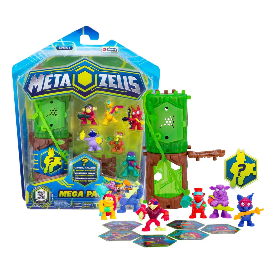 Metazells Pack 7 personaggi + 2 tronchi carte S1