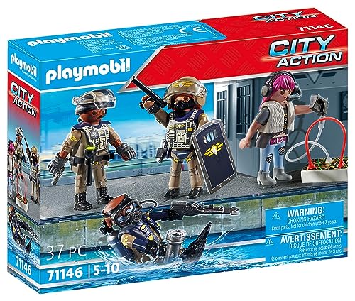 PLAYMOBIL 71146 City Action set 4 personaggi unità speciale