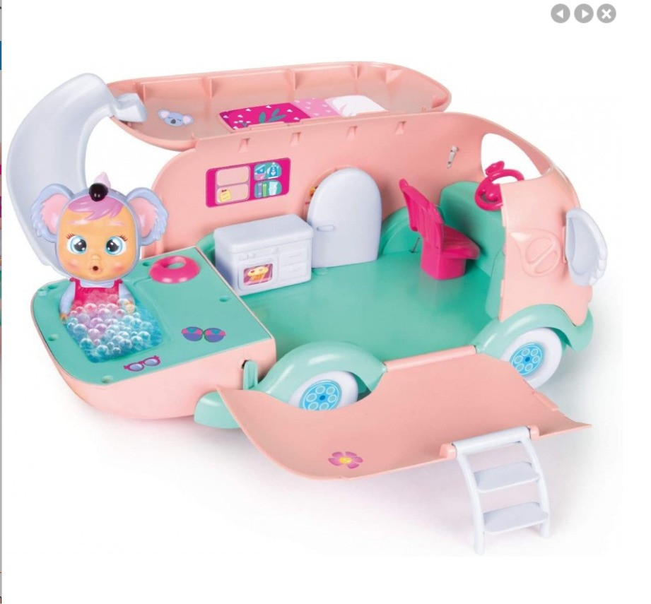 Imc Toys Cry Babies Magic Tears Koali Campervan camper con bambola