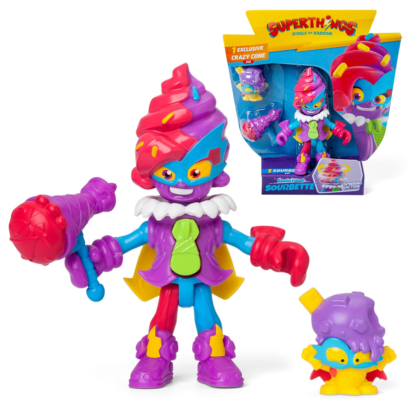 SuperThings Kazoom Kids Sourbette Figura Articolata Crazy Cone