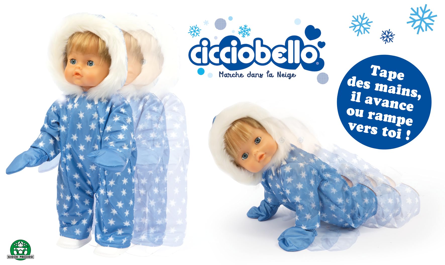 Cicciobello Classic Camminare nella Neve bambola 42 cm interattiva