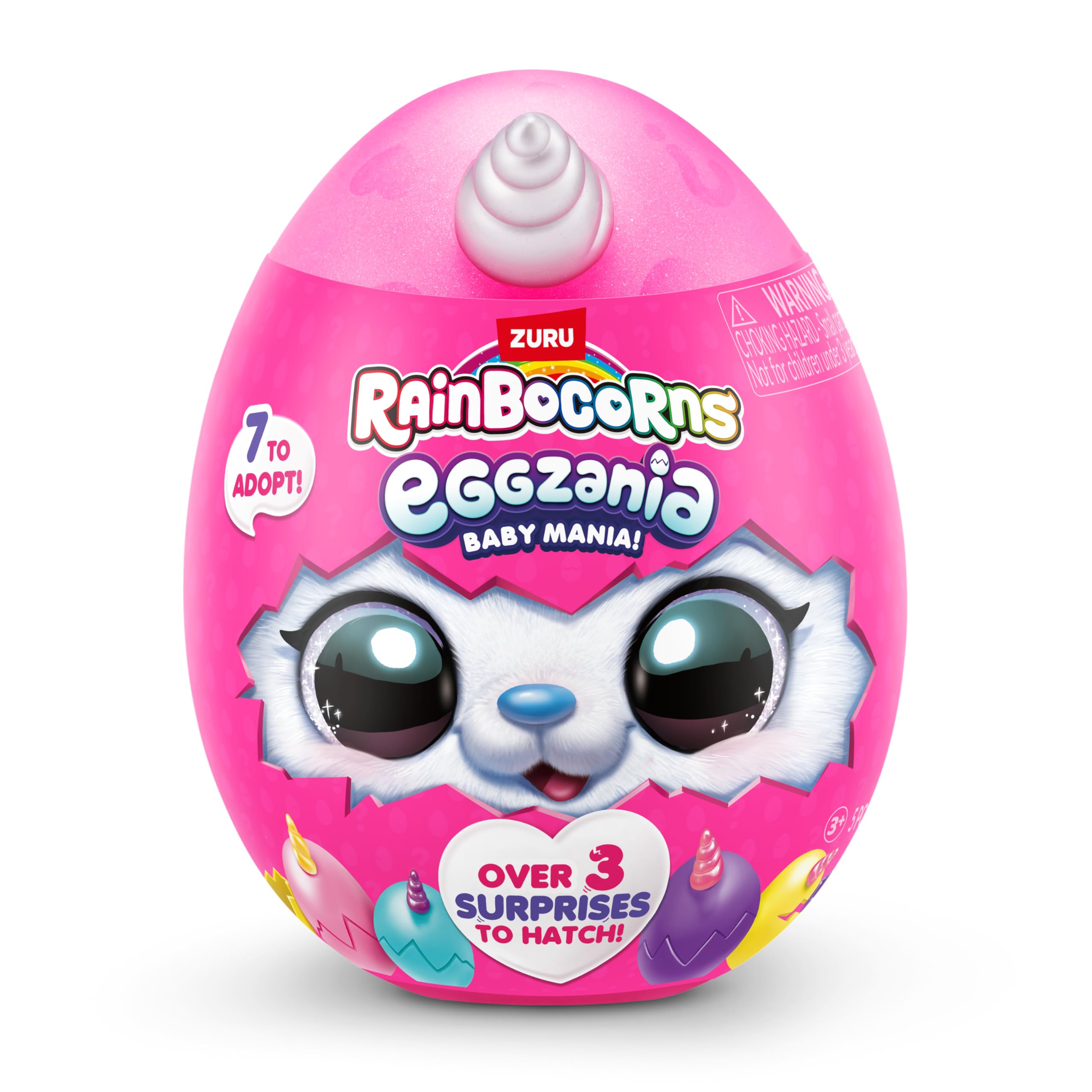 Rainbocorns Eggzania Baby Mania peluche sorpresa 3 pack