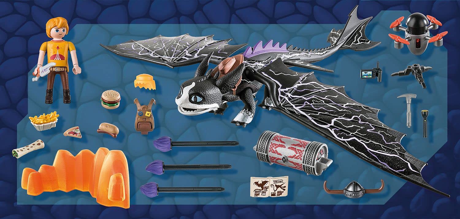 Playmobil Dinosauri e Draghi 71081 Thunder e Tom drago