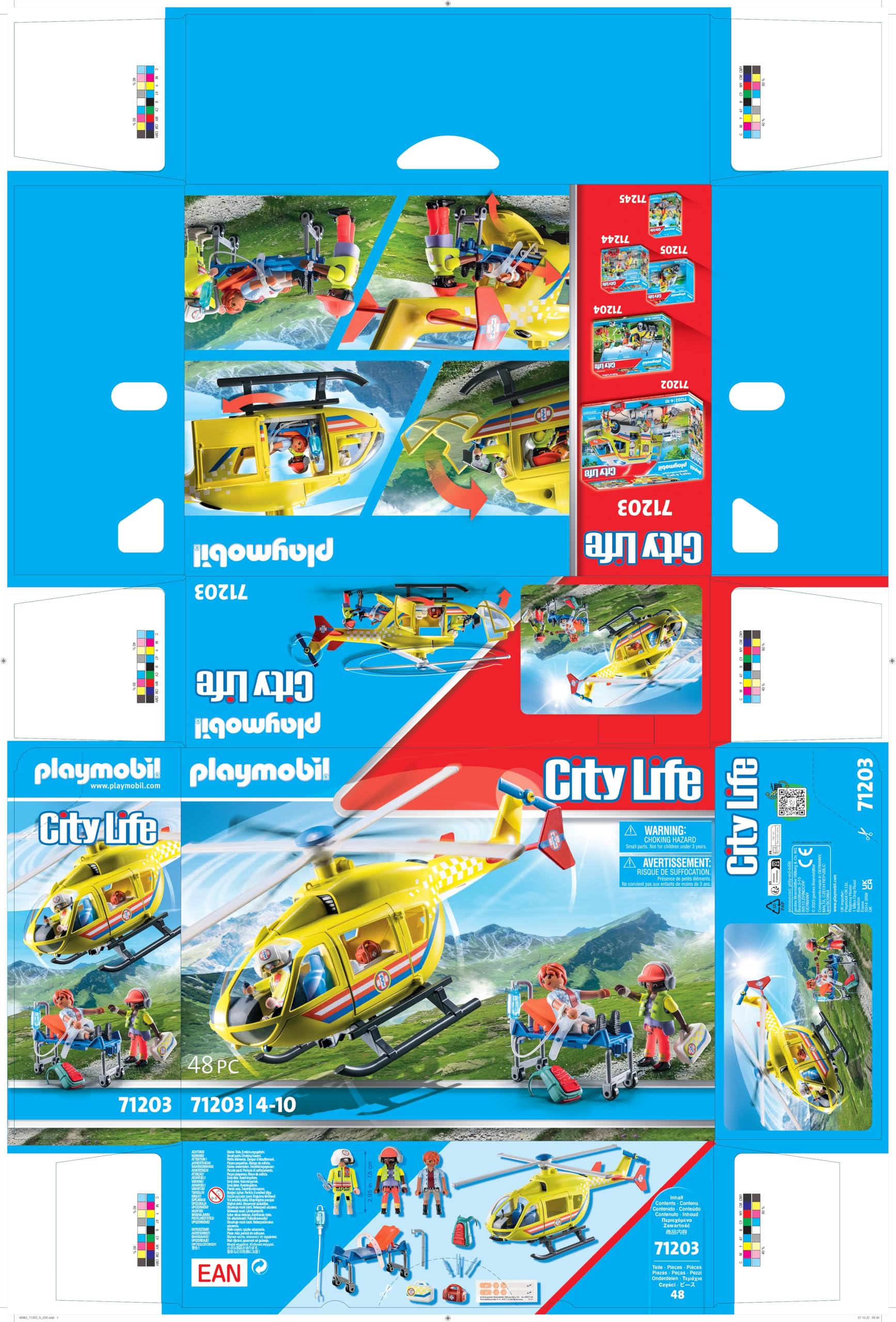 PLAYMOBIL City Life 71203 elicottero soccorso 48 pezzi