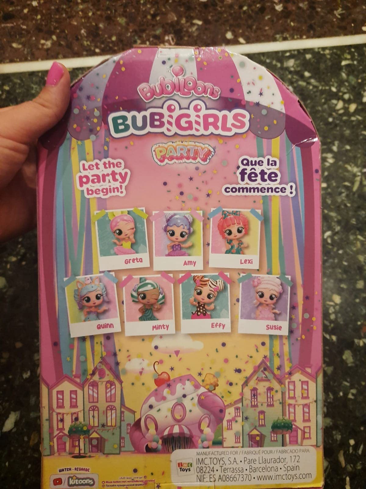 Bubiloons Bubigirls Amy bambola gonfia palloncini 12 accessori