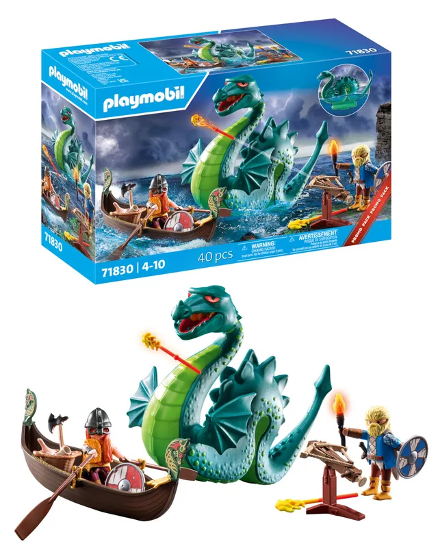 Playmobil 71830 Vichingo con Mostro Marino set drago nave