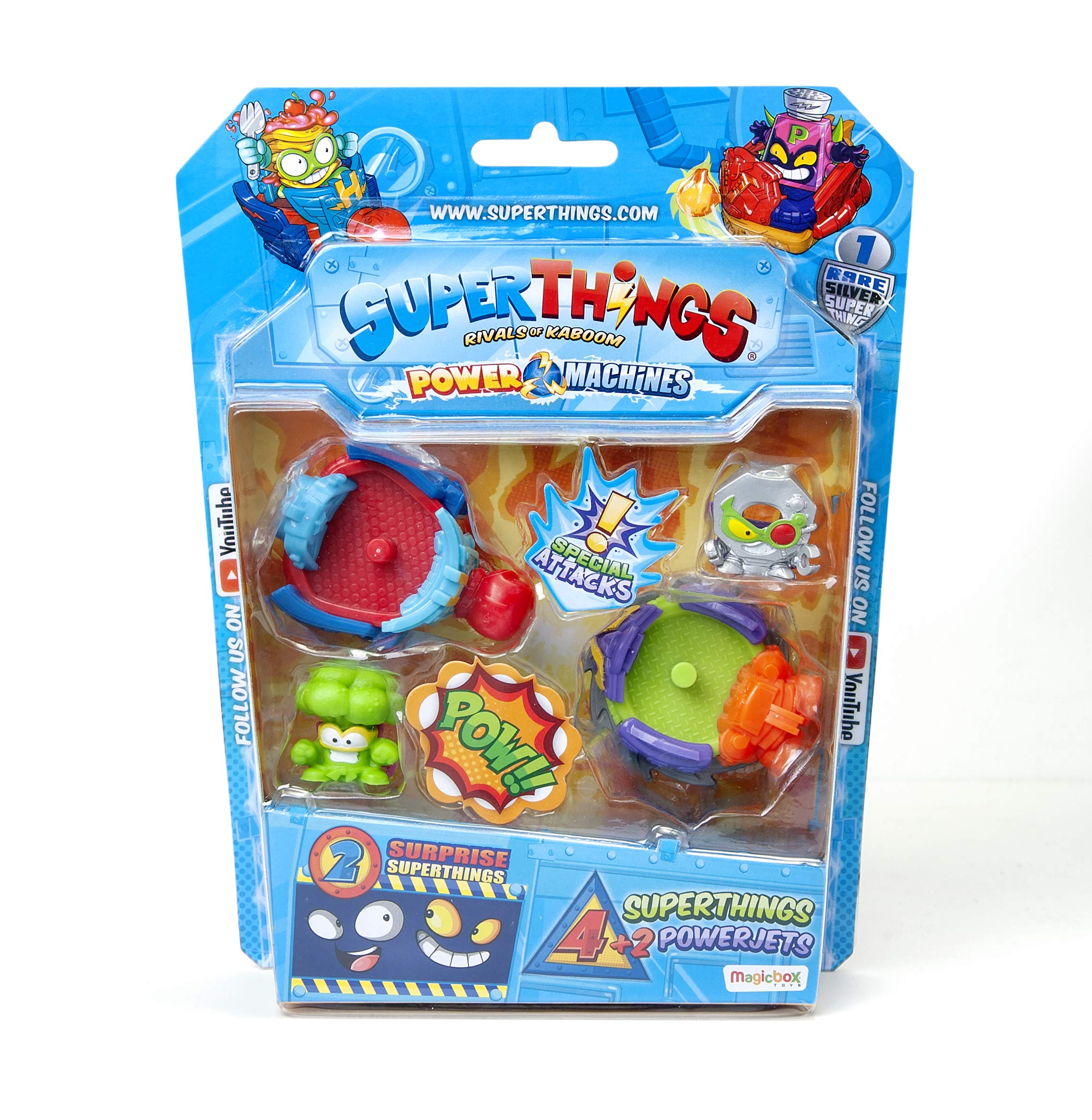 SuperThings Power Machines blister 4 figure e 2 PowerJet argentato