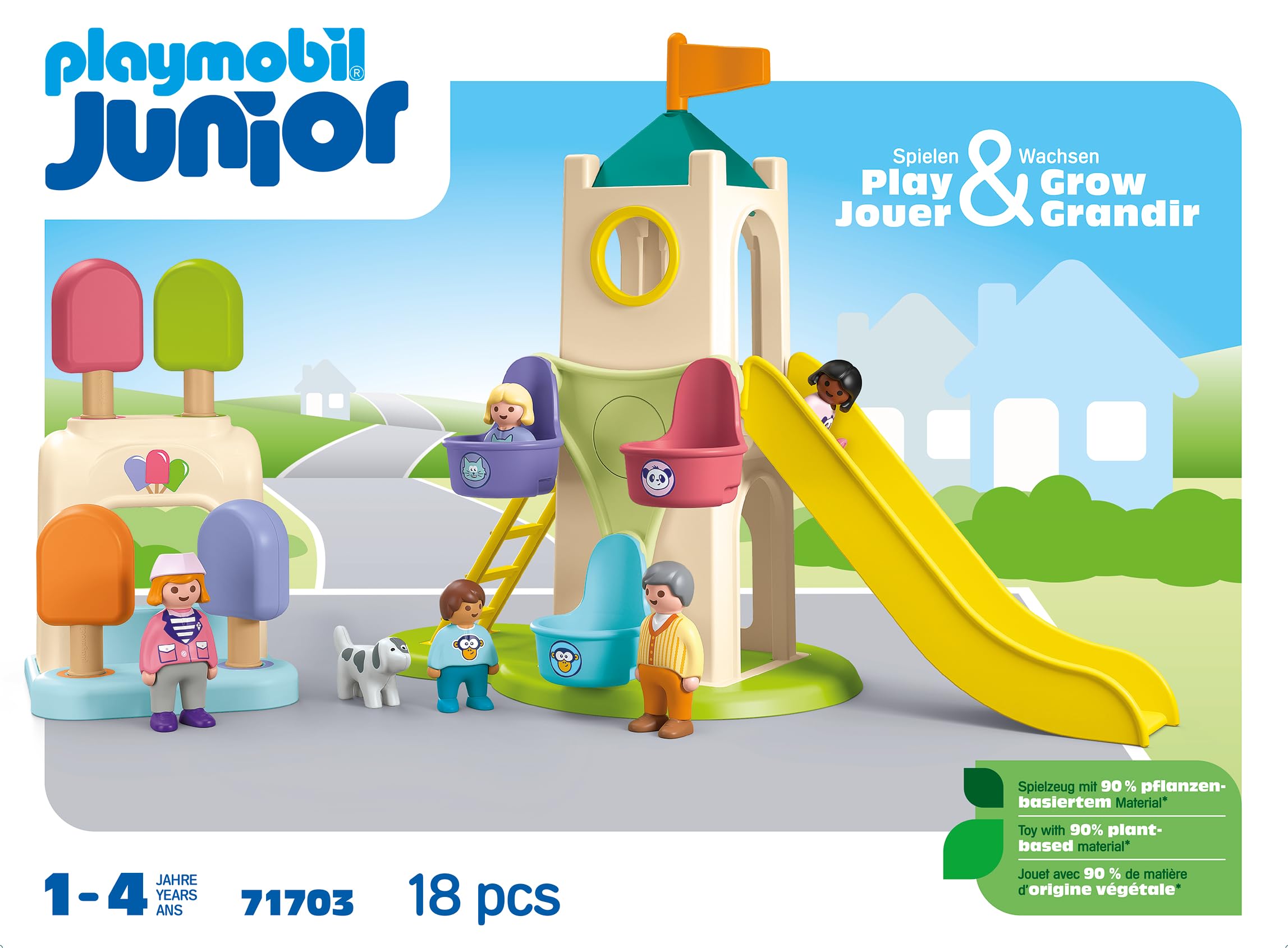 Playmobil Junior 71703 Parco Giochi Avventura Gioco 18 Pezzi 12M+