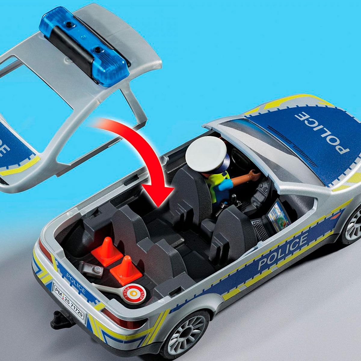 PLAYMOBIL Heroes 71729 Auto Pattuglia Polizia con Luci e Suoni