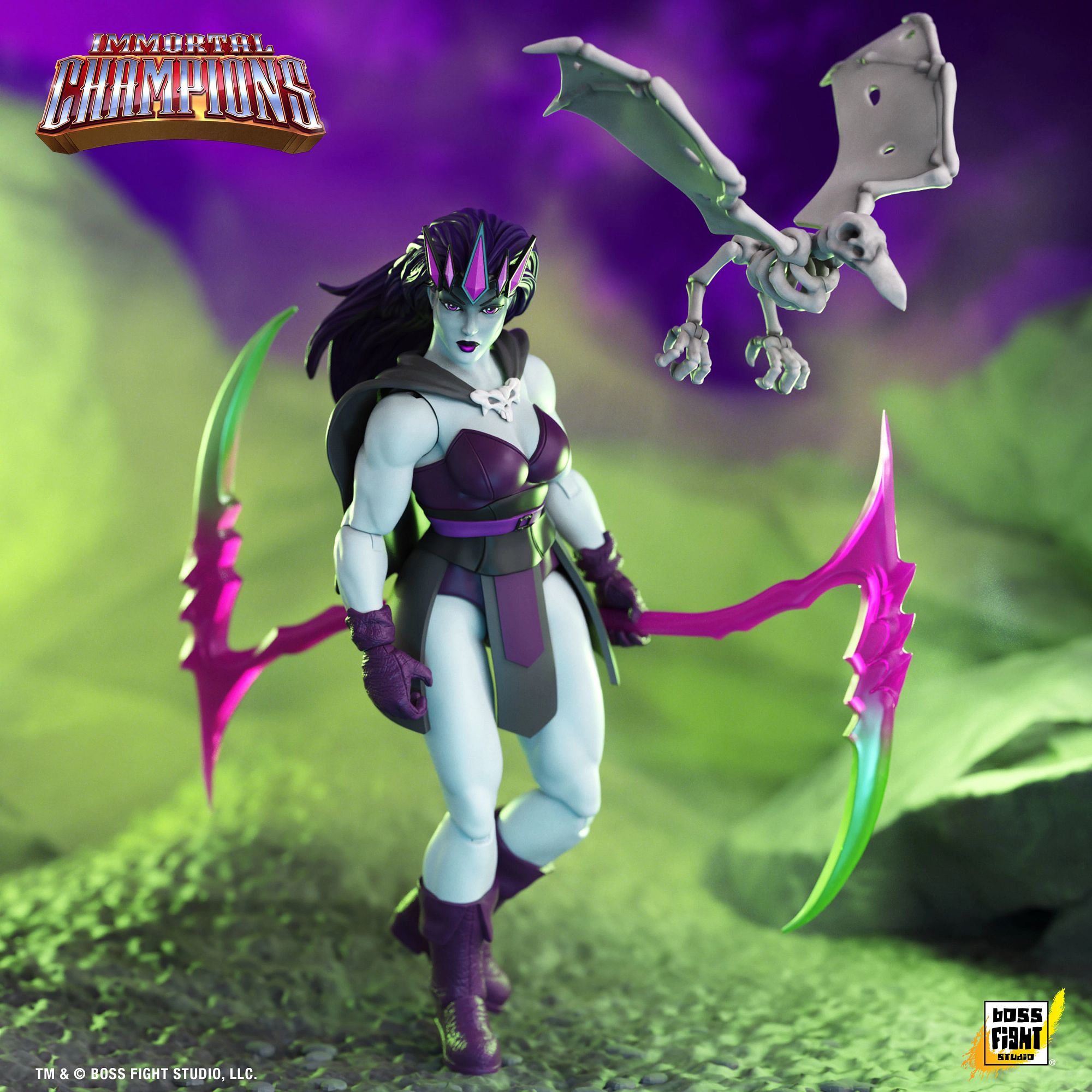 Boss Fight Immortal Champions Fell Necromancer action figure