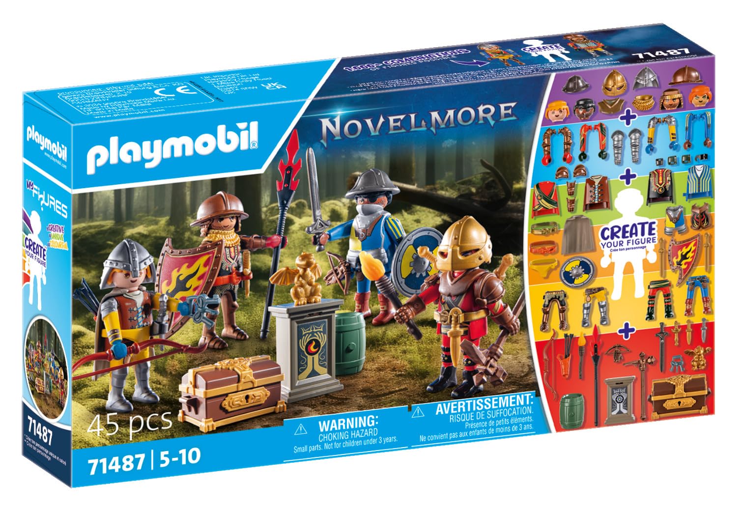 Playmobil Novelmore 71487 playset Cavalieri 45 pezzi