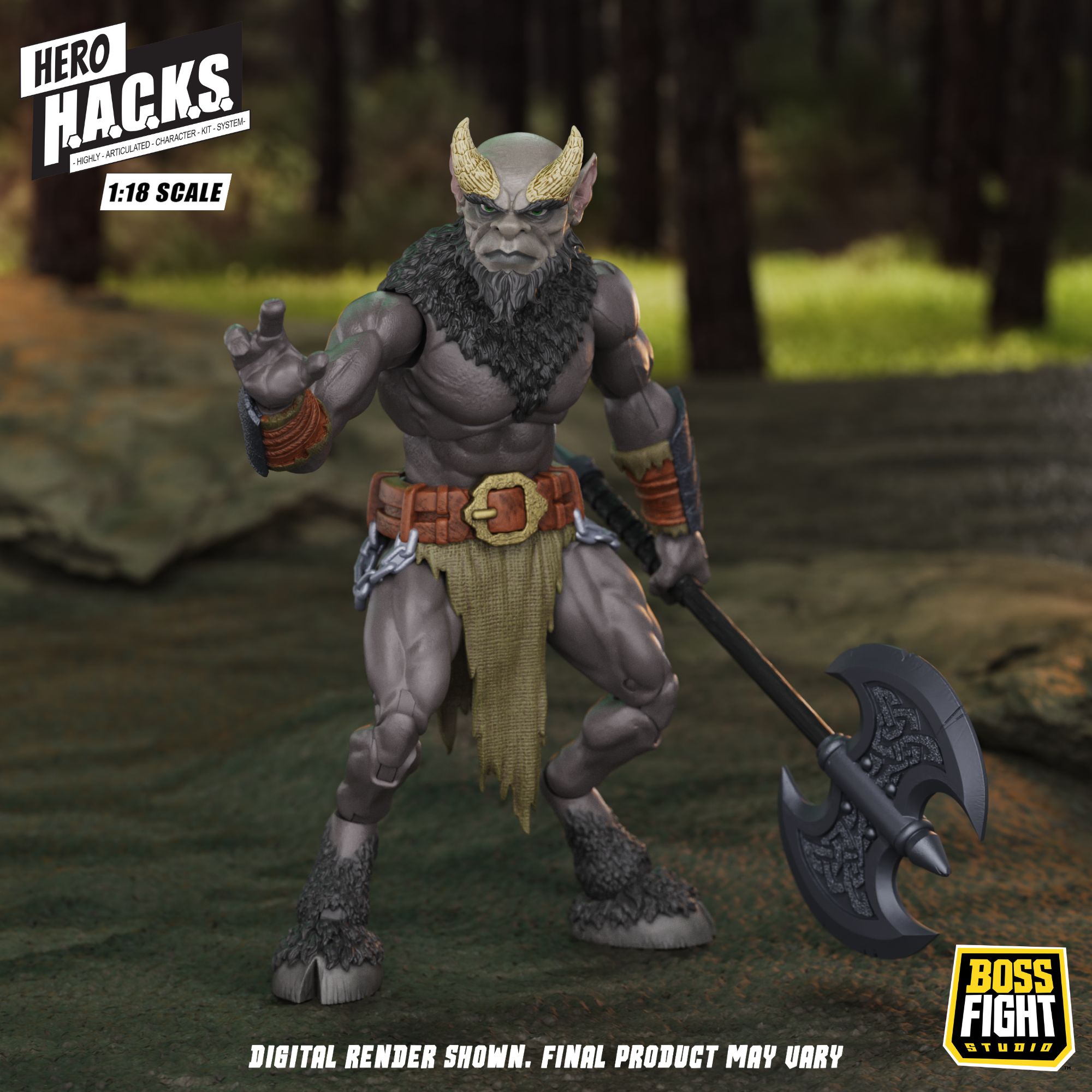 Boss Fight Studio Hero Hacks Minos Auroxos action figure