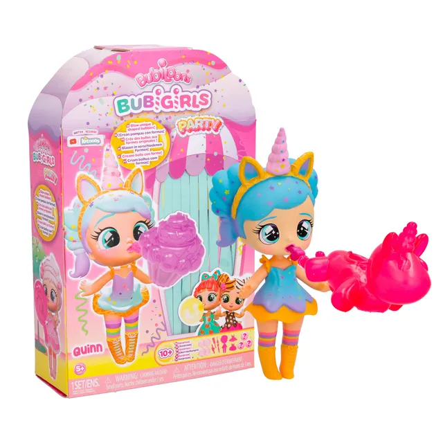 Bubiloons Bubigirls Quinn bambola gonfia palloncini 12 accessori
