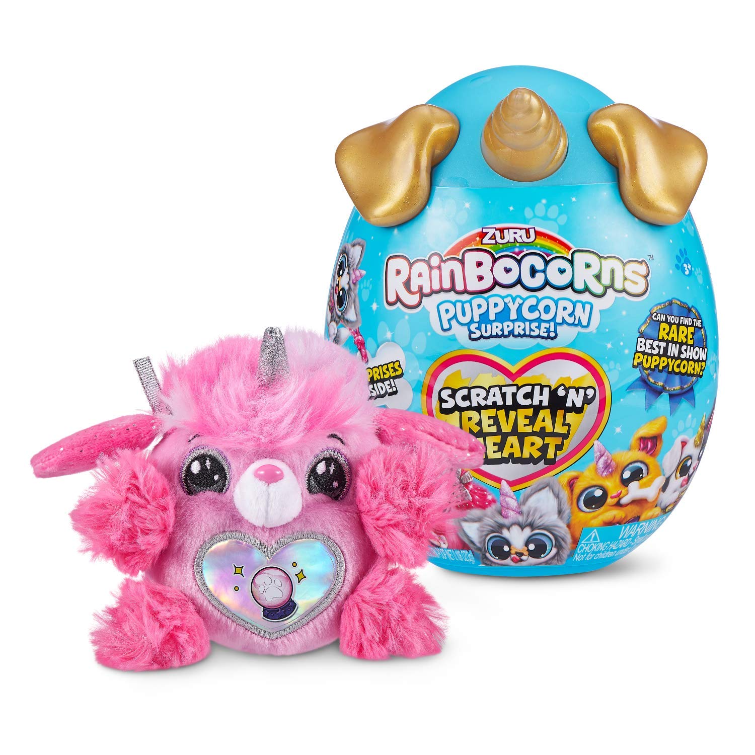 Rainbocorns Sparkle Heart Puppycorn Peluche Bassotto Serie 3