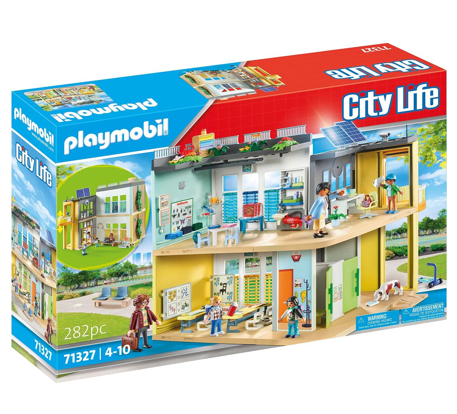 Playmobil City Life 71327 Grande Scuola Playset 282 Pezzi