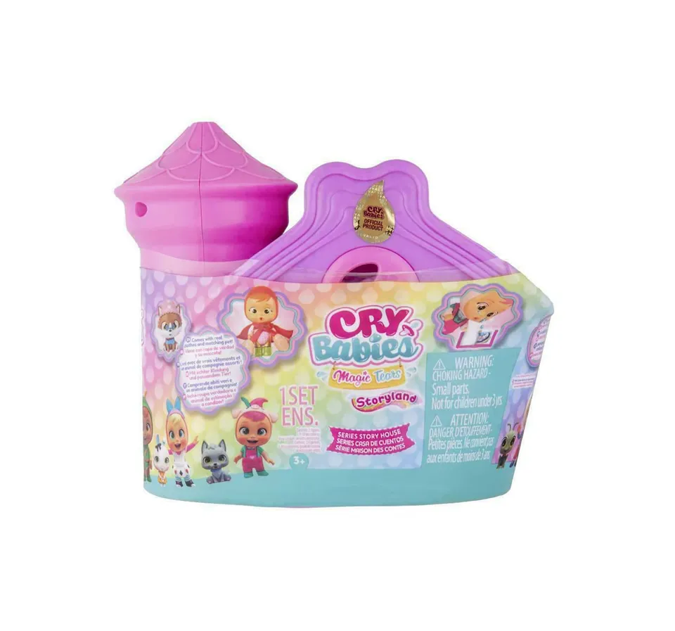Cry Babies Magic Tears Casetta Castello Mini Bambola Sorpresa 8 Pezzi