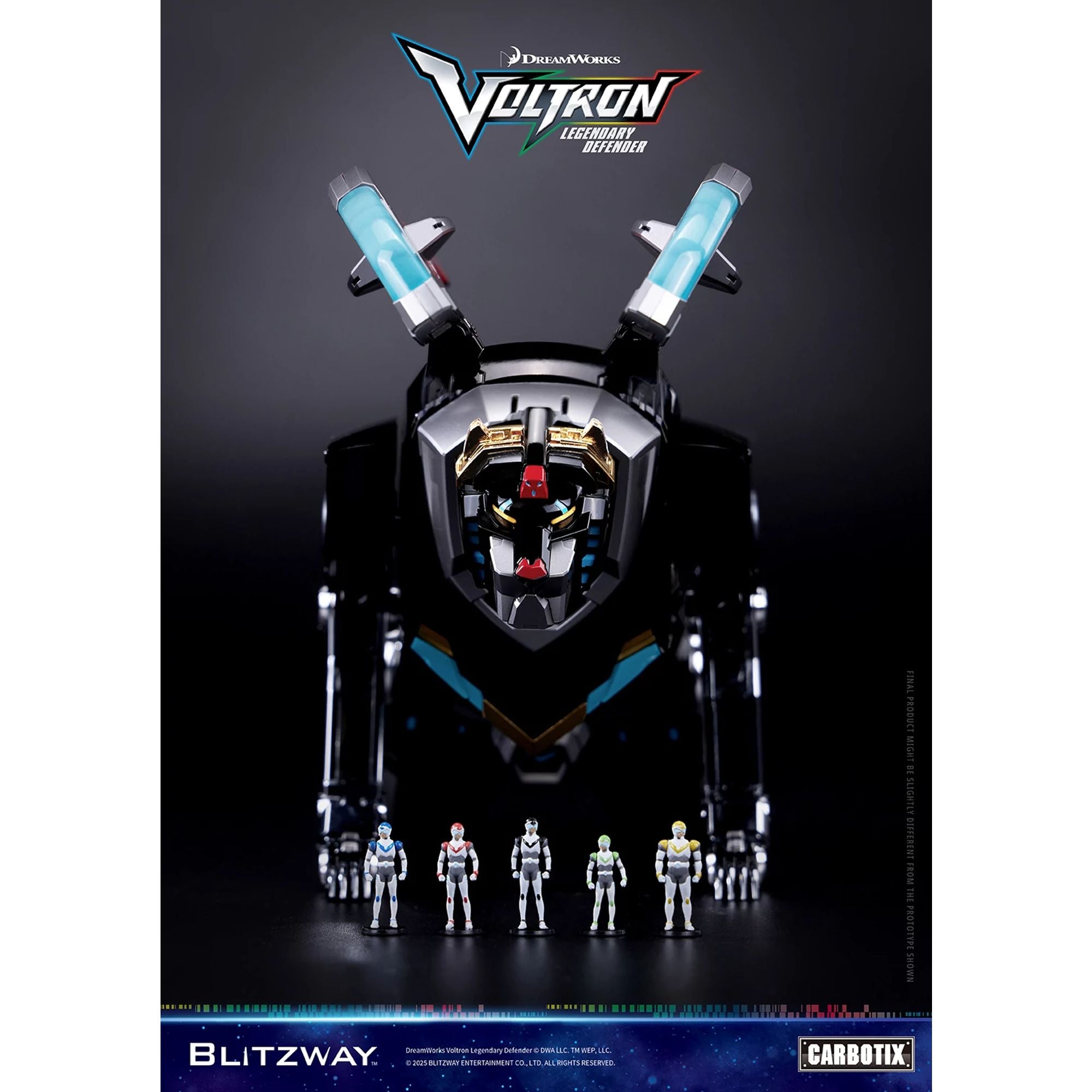 Blitzway Carbotix Voltron Legendary Defender action figure die-cast