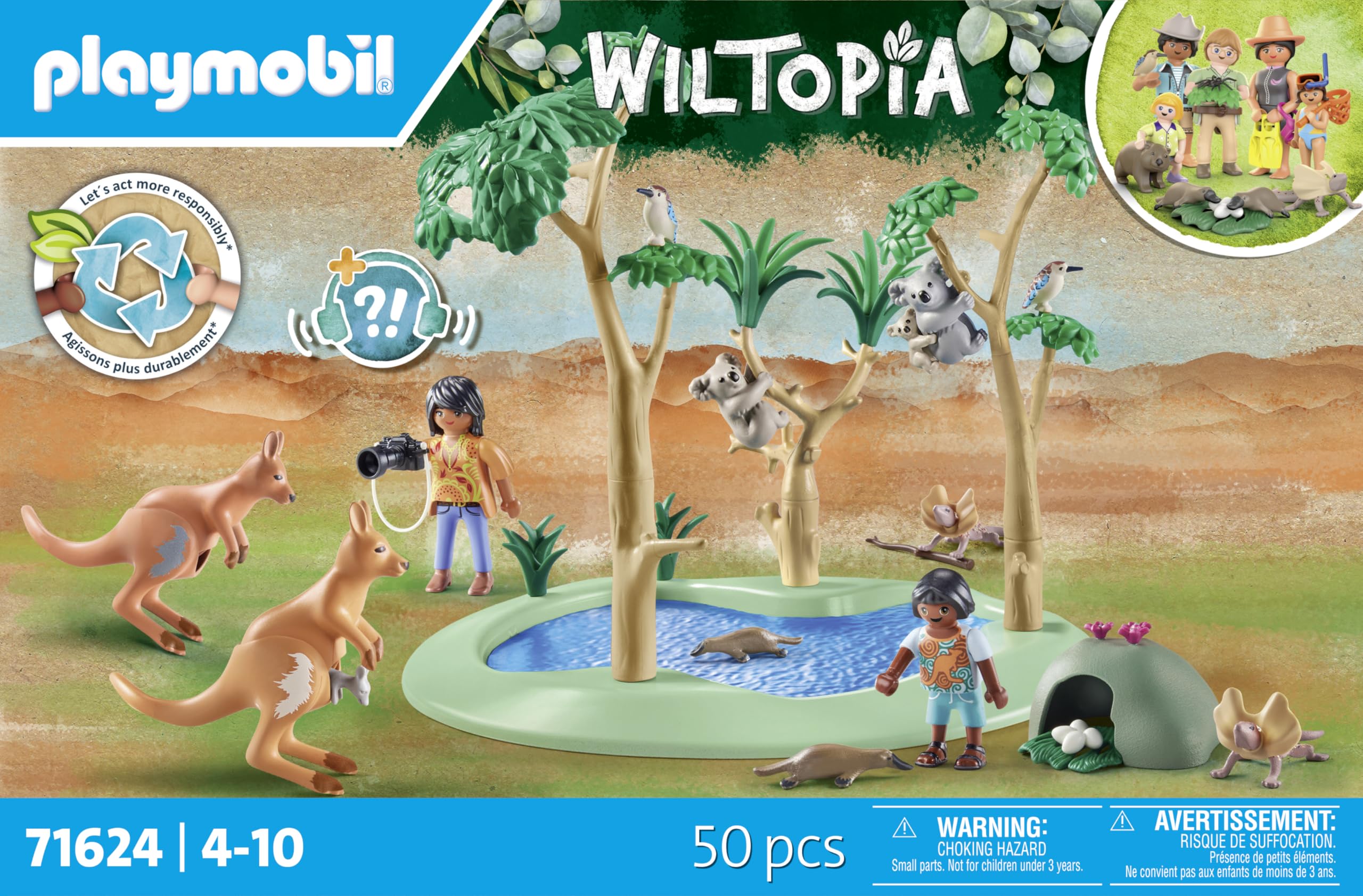 PLAYMOBIL Wiltopia 71624 Fauna Australiana Giocattolo 50 Pezzi