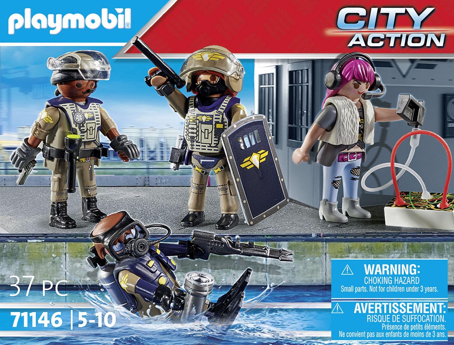 PLAYMOBIL 71146 City Action set 4 personaggi unità speciale