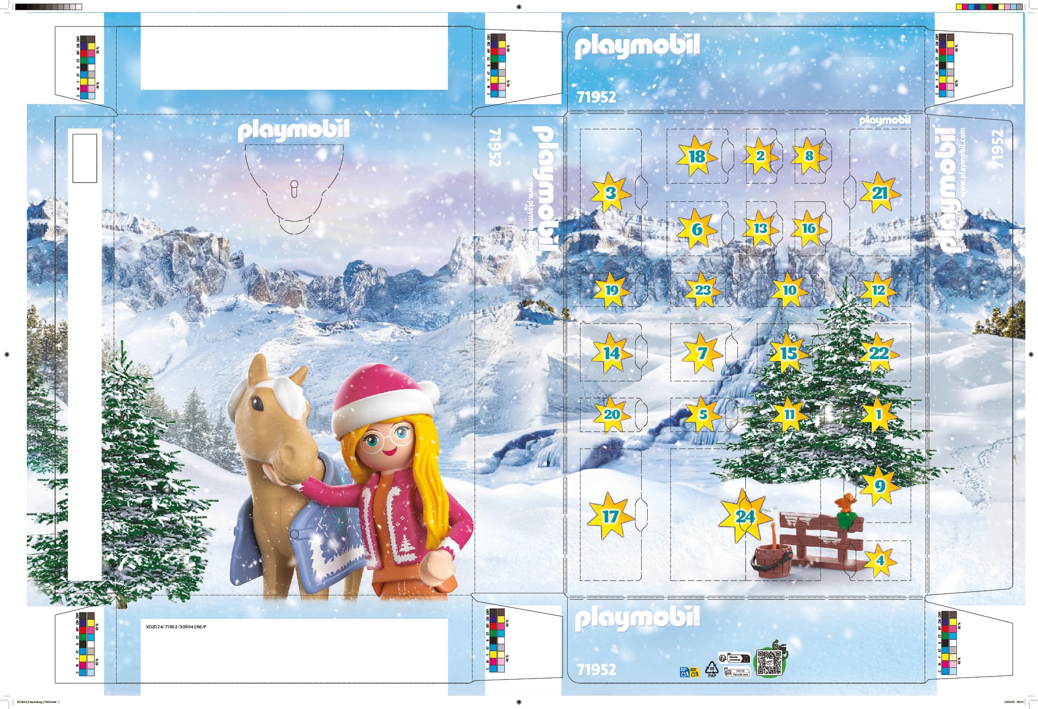 Playmobil Christmas Baking at Riding Café set statuine cavalli