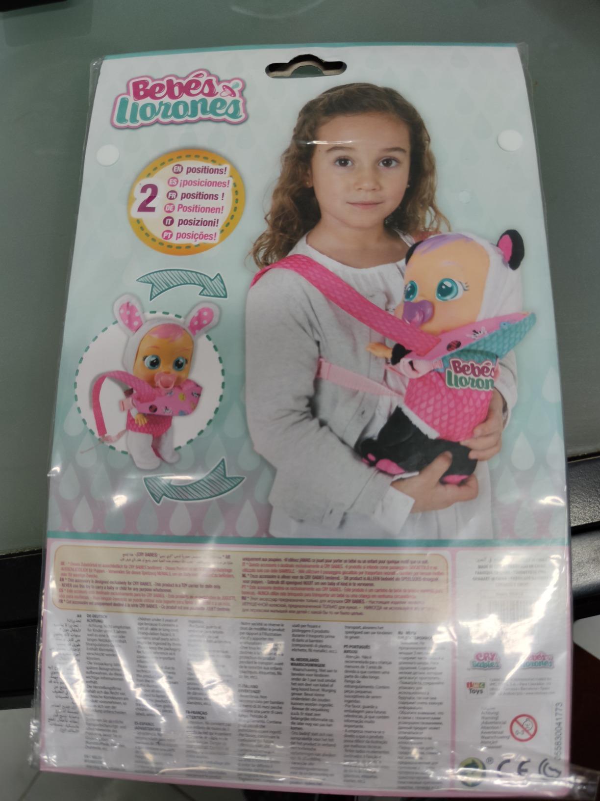IMC Toys Cry Babies Marsupio 90019 Multicolore Regolabile