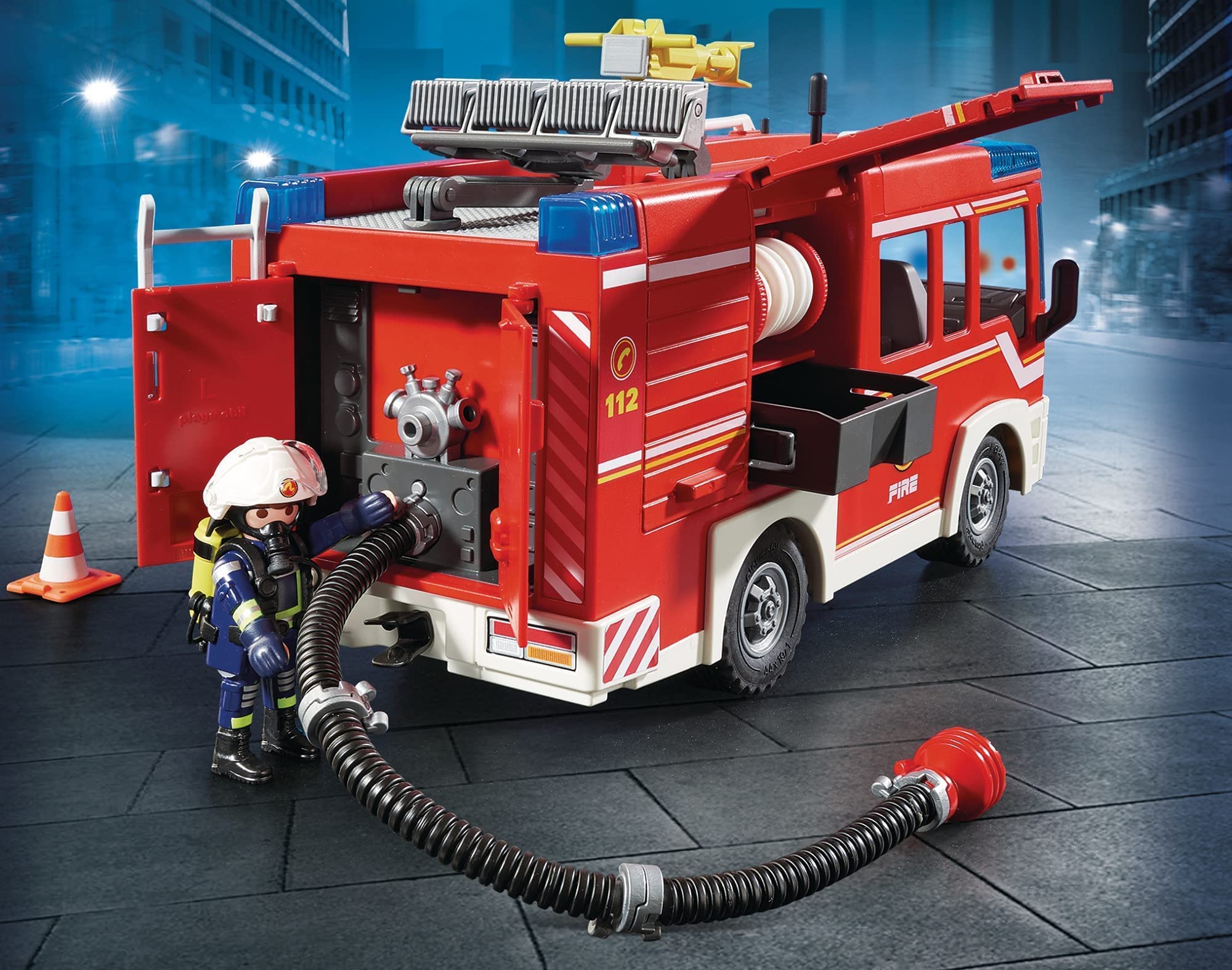 Playmobil City Action 9464 autopompa pompieri luci e suoni