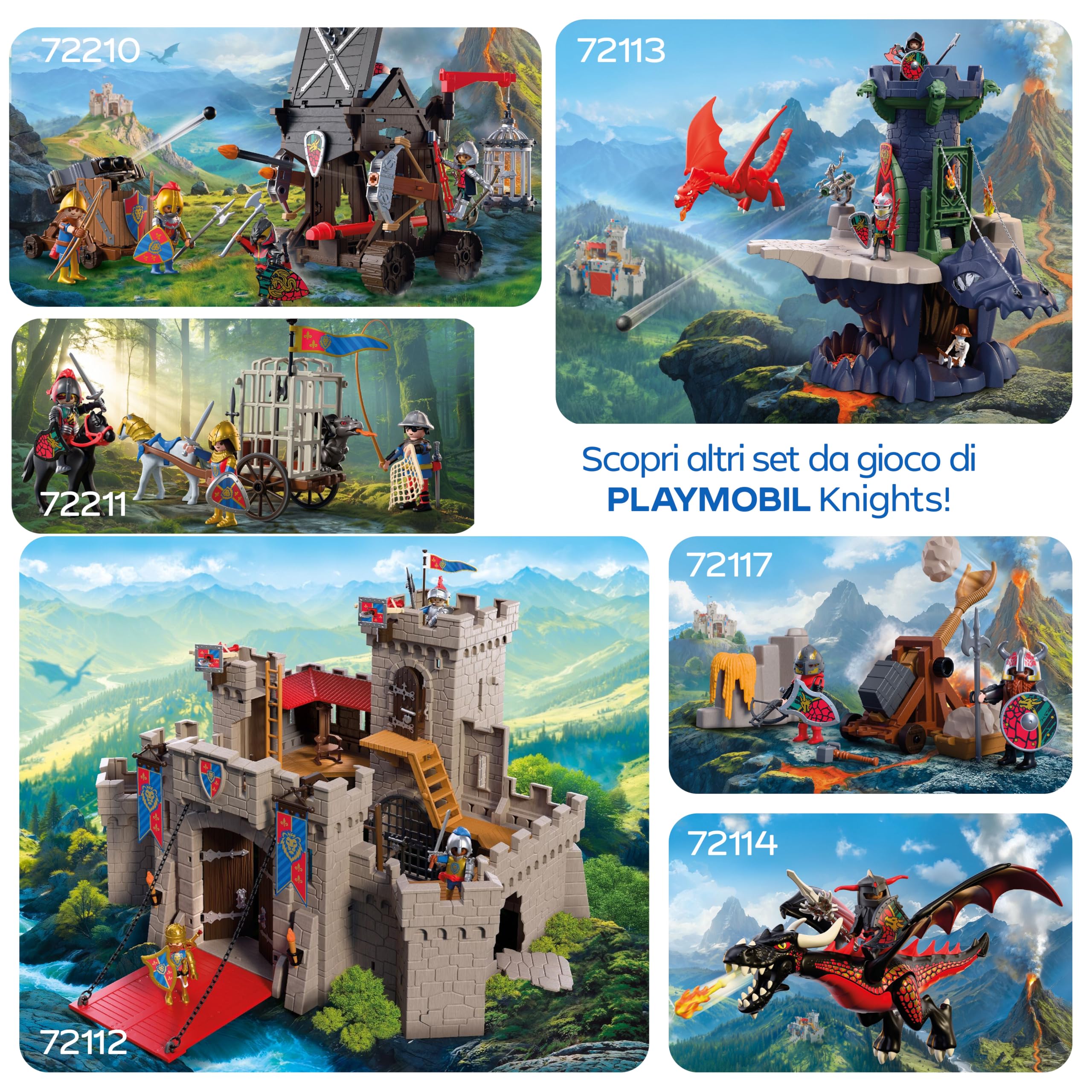 Playmobil Knights Torre d'Assalto 72210 Playset Cavalieri Drago