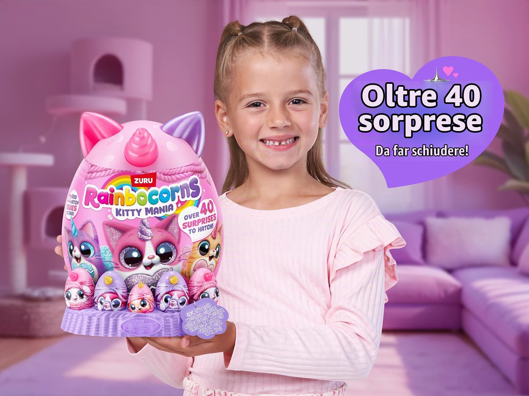 Rainbocorns Kitty Mania peluche Furrina uovo sorprese