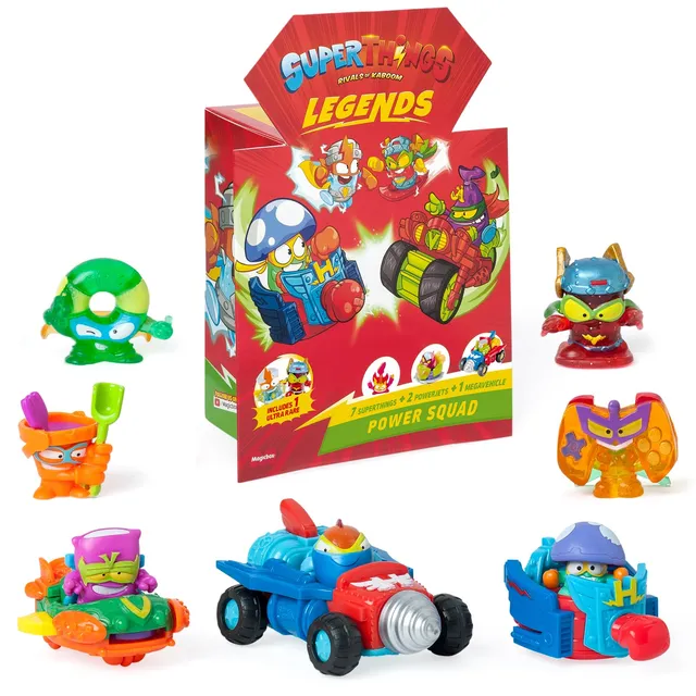 Superthings Legends Power Squad super pack personaggi con ultra raro