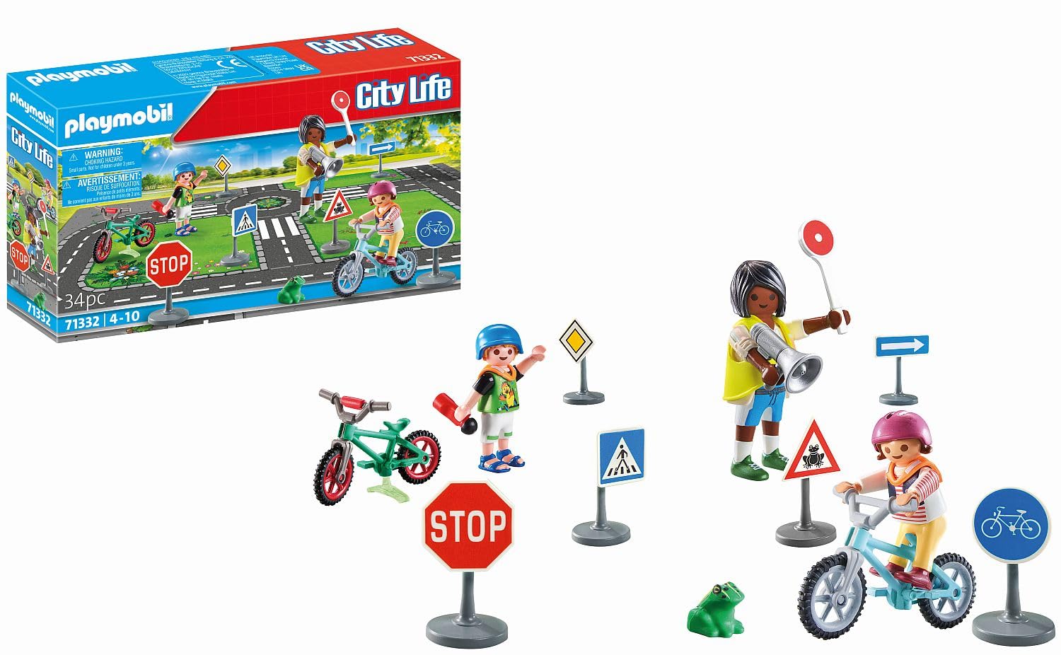 Playmobil City Life 71332 Educazione Stradale Bici 34 Pezzi